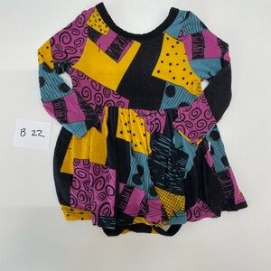 Little Sleepies Nightmare Before Christmas Sally’s patchwork skater dress